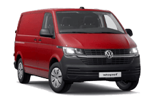 Car Hire Wirral - Red VW Transporter Automatic - Van hire Wirral